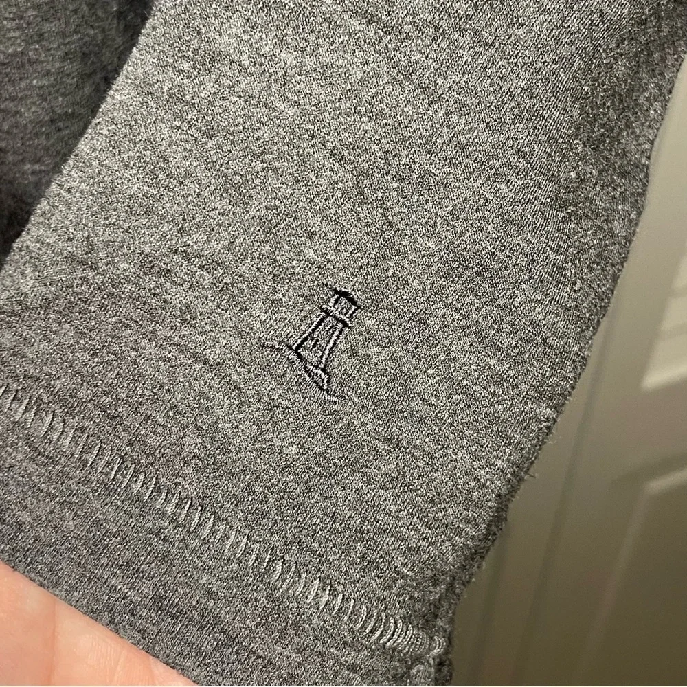 Lands' End Men's Classic Fit 4-Way Stretch Tee Dark Gray - Picture 3 of 5